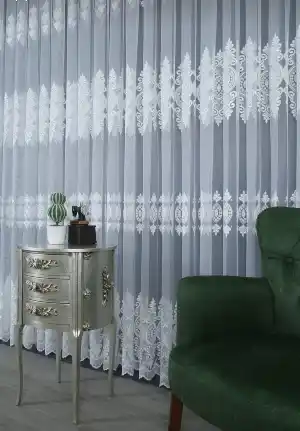 Atl Zeminli Salon Tül Perde