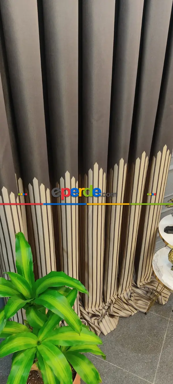 Salon Fon Perde - Pano Dokuma Fon Perde, Adet Fiyatıdır, İstediğiniz Boy Ölçüsünde Dikilir, Eni 50 İla 100cm Arası Seçenekler, Sık Piledir 50cm X 1cm 