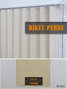 Dikey Perde - Krem 10302- Krem