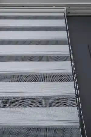Zebra Perde - Geçişli Mikro Pileli Zebra Perde
