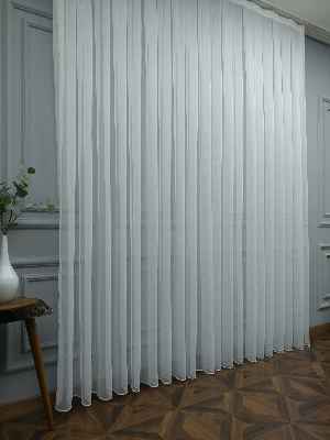 Düz Buzlu Zemin Tül - Ütü İstemez- Ekru