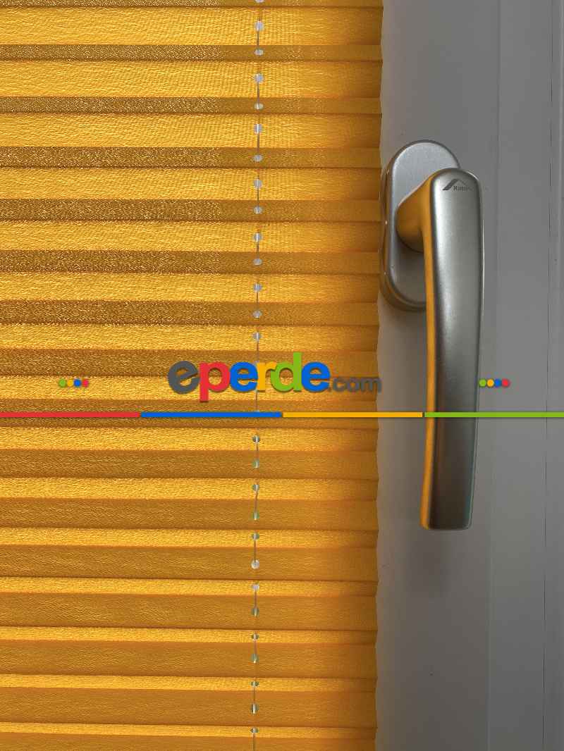 Plise Perde Turuncu Renk