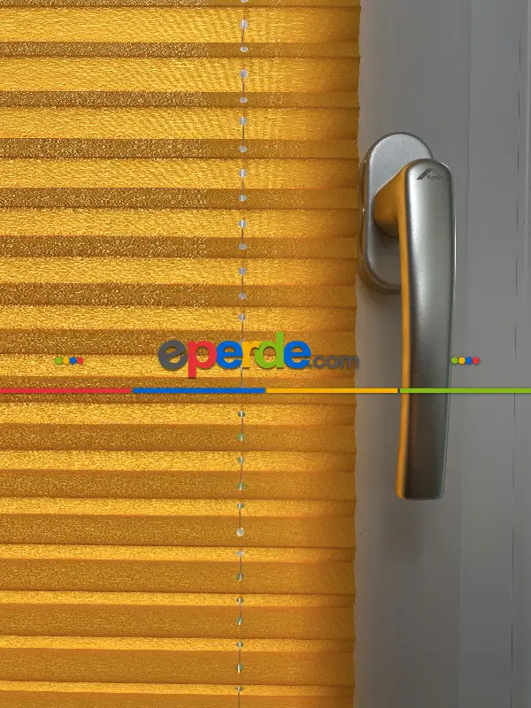 Plise Perde Turuncu Renk