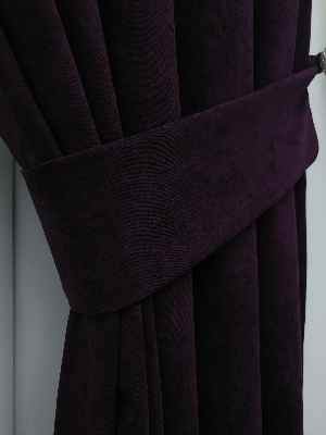 Mürdüm - Düz Fon Perde- Mürdüm