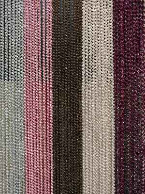 Bukle Serisi Gri Gümüş Simli İp Perde- Gri-füme-antrasit-gümüş Simli