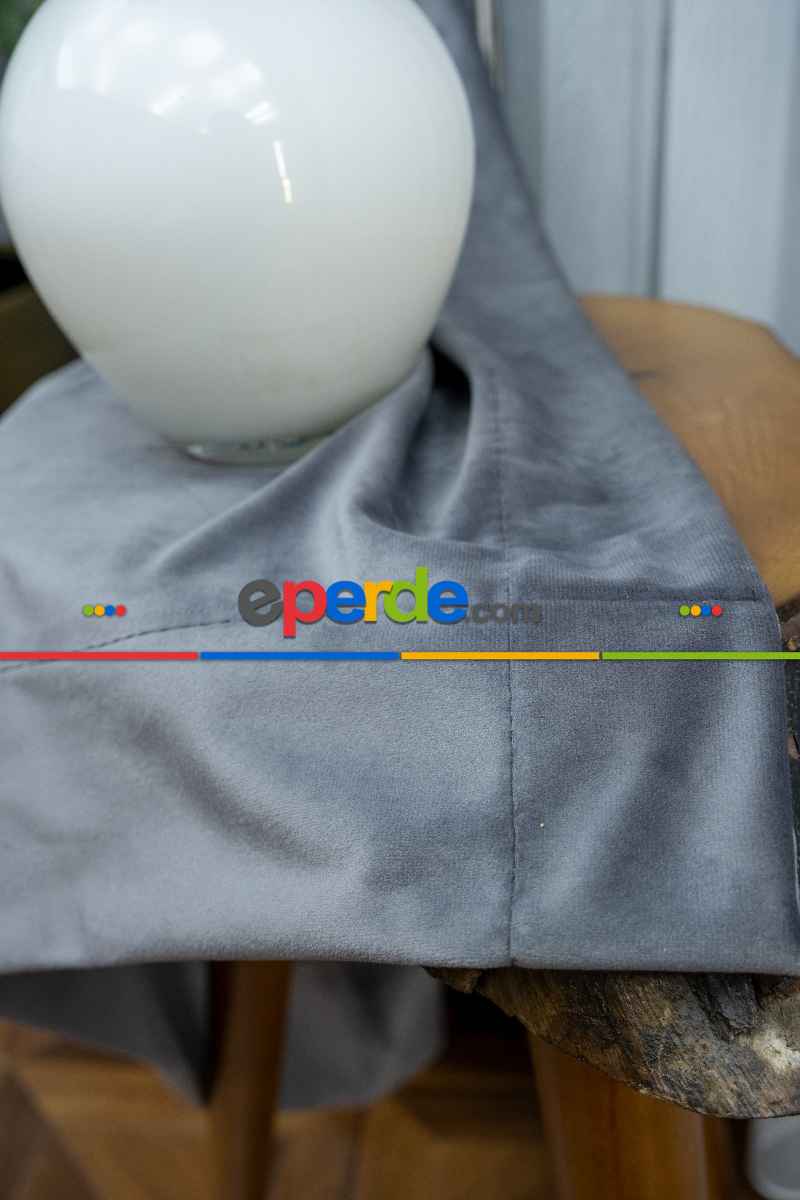 Yatak Odası Fon Orjinal Örme İpek Kadife (ithal)- Gri-füme-antrasit