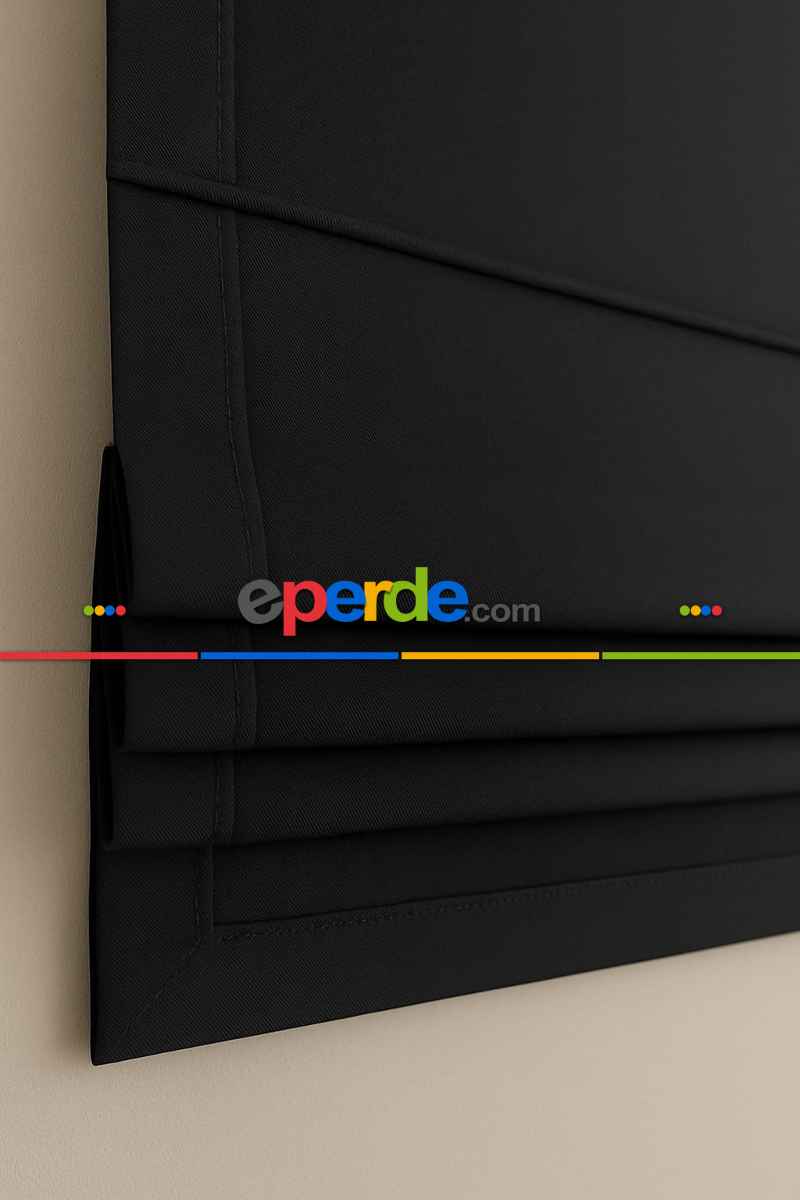 Katlamalı Fon Perde –ışık Geçirmez Karartma Siyah Blackout