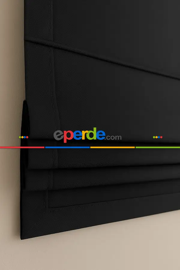 Katlamalı Fon Perde –ışık Geçirmez Karartma Siyah Blackout