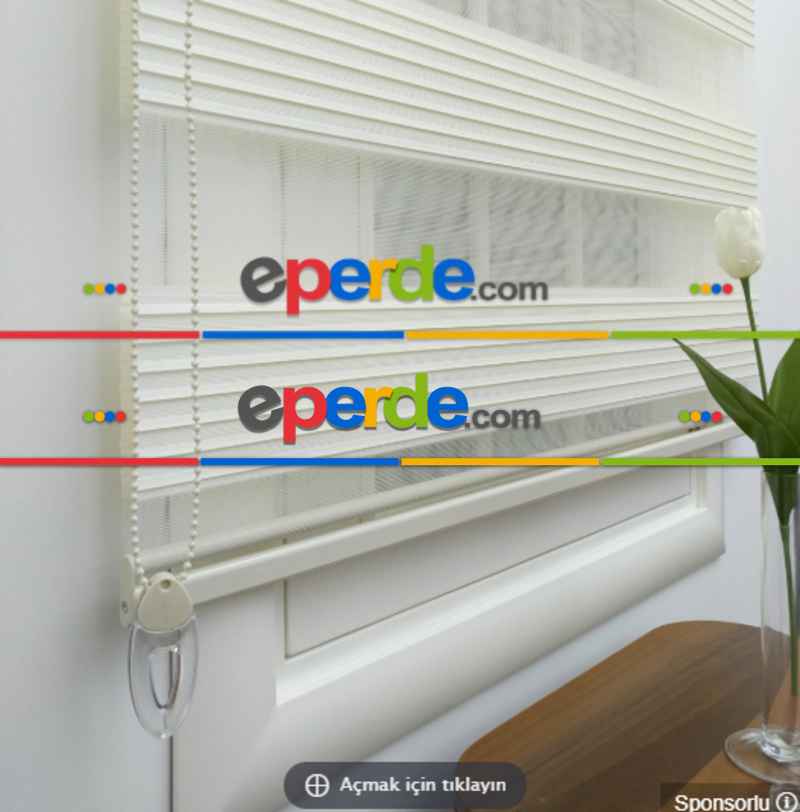 Oturma Odası - Geniş Krem Plise Zebra Perde- Krem