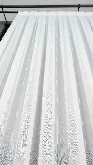Düz Sade Tül, Sade Hafif Çizgili Tül Perde, Modern Ütü İstemez Kırışmaz Tül Perde, Havana