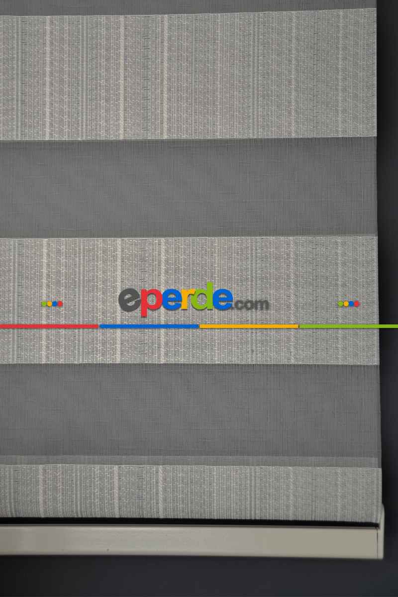 Halim Perdesan Jk-287 Deve Dikeni & Beyaz Renk Etekli Veya Eteksiz Zebra Stor Perde