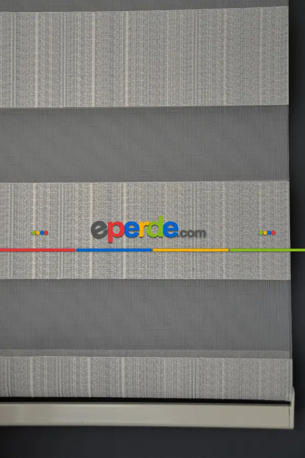 Halim Perdesan Jk-287 Deve Dikeni & Beyaz Renk Etekli Veya Eteksiz Zebra Stor Perde