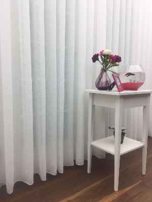 Mutfak Tül Perde - Mutfak Perdesi- Ekru