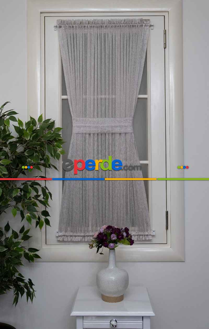 Monaliza Gri Tül Ütü İstemeyen Fantazi Tül