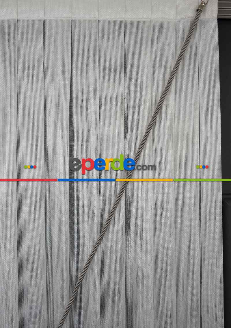 Salon Yalancı Kruvaze - Tülden Fon - Yana Toplamalı Tül - Kordon Toplama Tül - Çift Veya Tek Kanat - Püskül İlave Ücretlidir