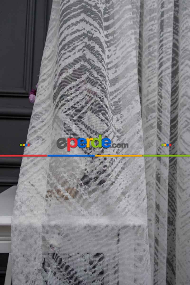 Oturma Odası - 2021 Tül Perde- Ekru