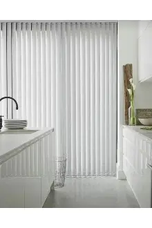 Beyaz Dikey Kumaş Perde