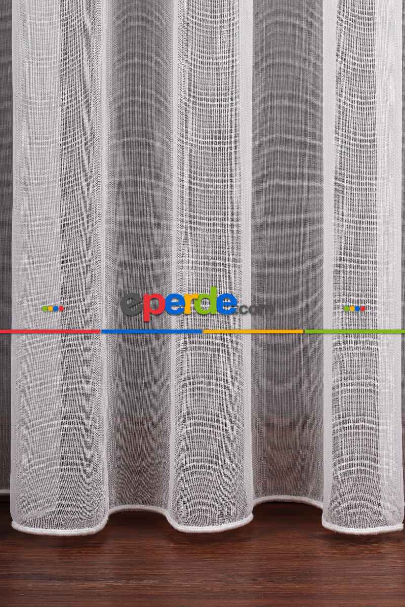 Yatak Odası - Bambu Keten Düz Tül Perde Akdz 995