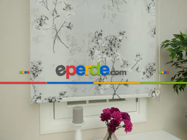 Yakma Tül Stor Çiftli Sistem Tülü - 2021 Özel Seri- Siyah-gri-füme-antrasit-beyaz-gri Açık