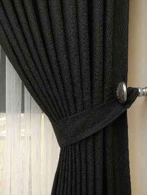 Keten Füme Antrasit Renk Düz Fon Perde ( )- Füme