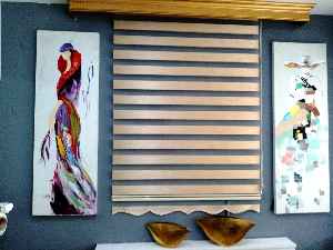 Bambu Zebra 2022 Sezonu Saman Sarısı Renk A Kalite Bambu Zebra Perde- Sarı