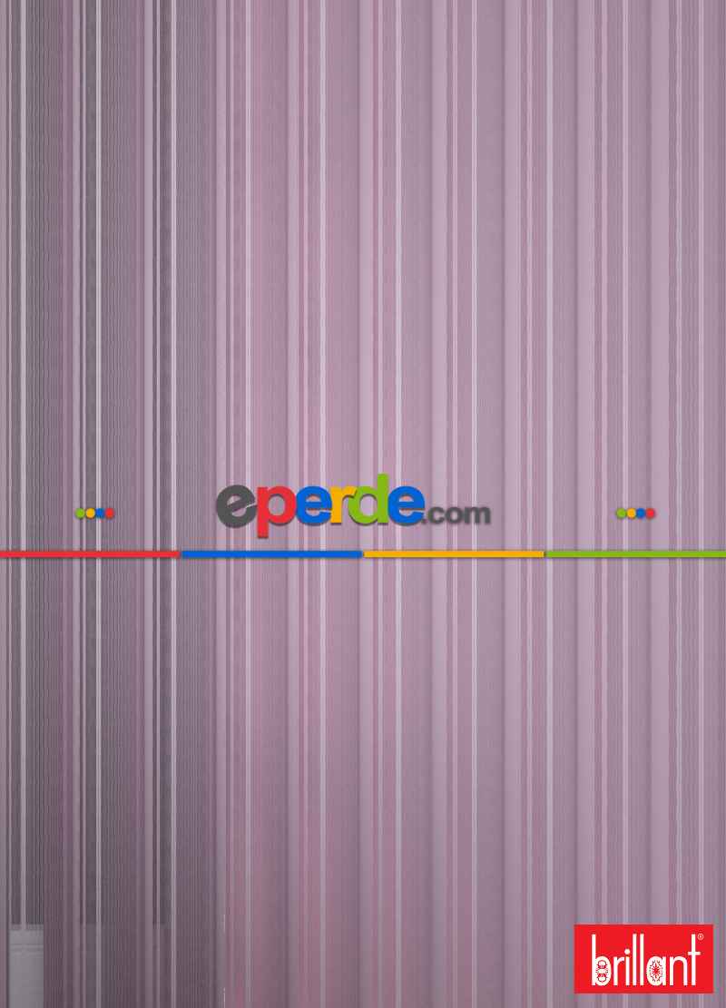 Brillant Akıllı Tül Perde Gül Kurusu Renkli Tül Dikey Zebra Perde Düz 1. Kalite