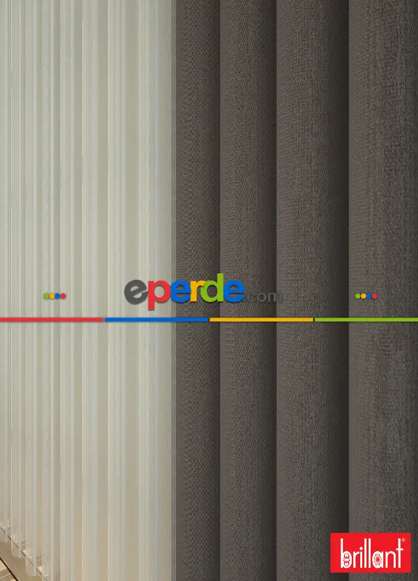 Brillant Akıllı Tül Perde Bronz Kahverengi Renkli Tül Dikey Zebra Perde Düz 1. Kalite