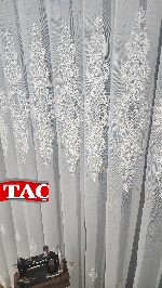 Taç Nakışlı Kort Damask Salon Model Tarz Tasarım Force Exculusive Beyaz