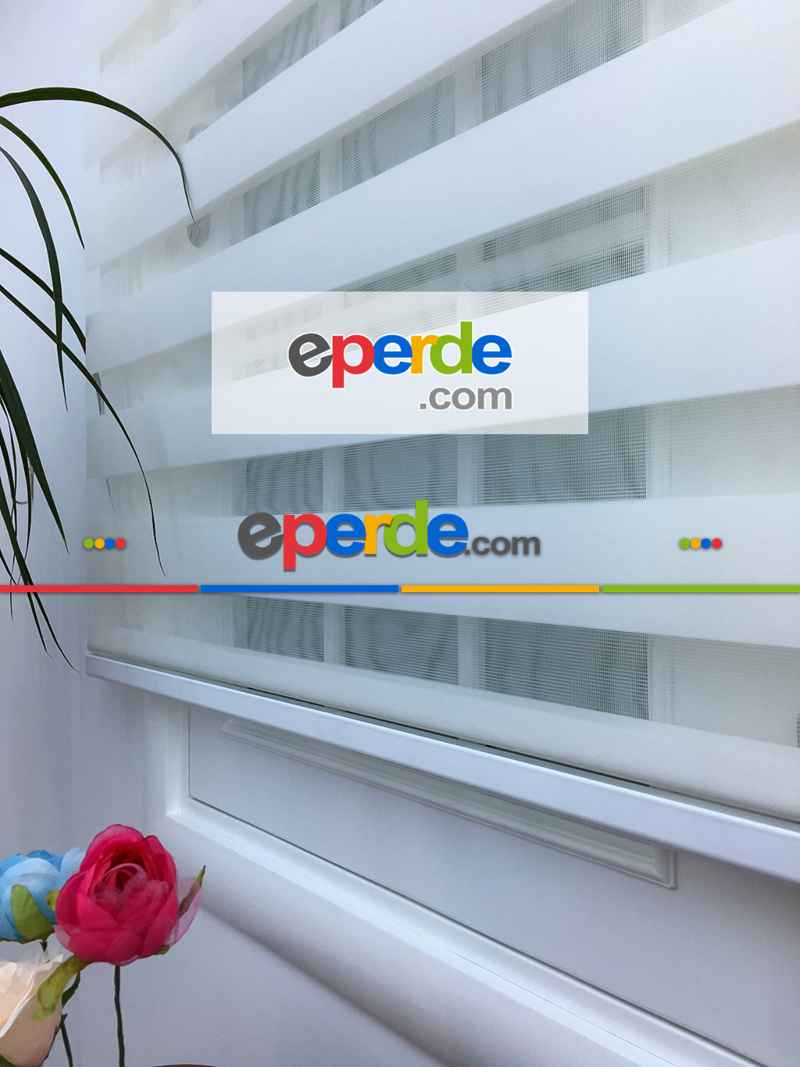 Mutfak - Zebra Perde - Düz Zebra Perde- Krem Açık