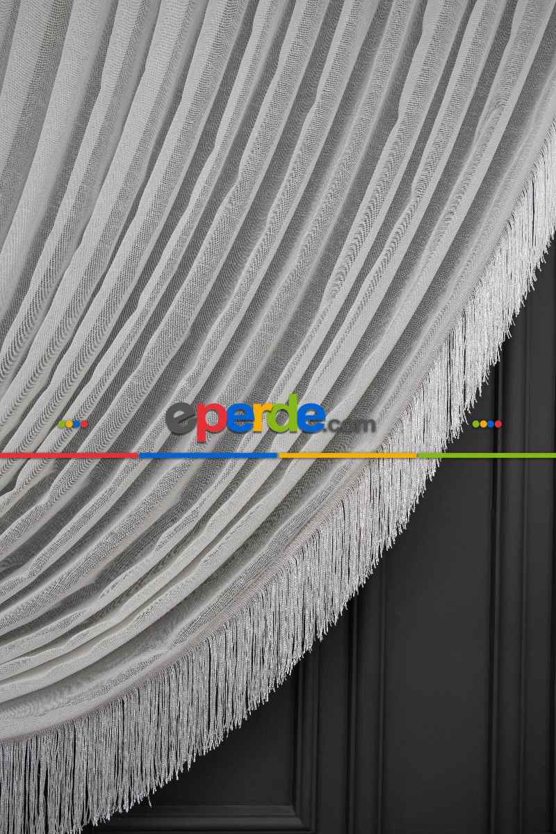 Salon Tül - Keten Yalancı Kruvaze - Tülden Fon - Halat İle Yana Toplamalı Tül - Kordon Toplama Tül - Çift Veya Tek Kanat - Aksesuar İlave Ücretlidir - Kurşunlu Tül