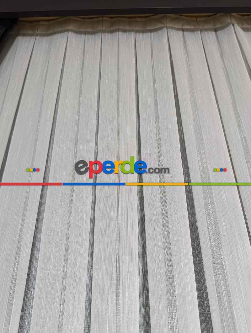 Lüx Bambu Vakko Şantuk Gramajlı Eteği Kurşunlu Ekru Tül