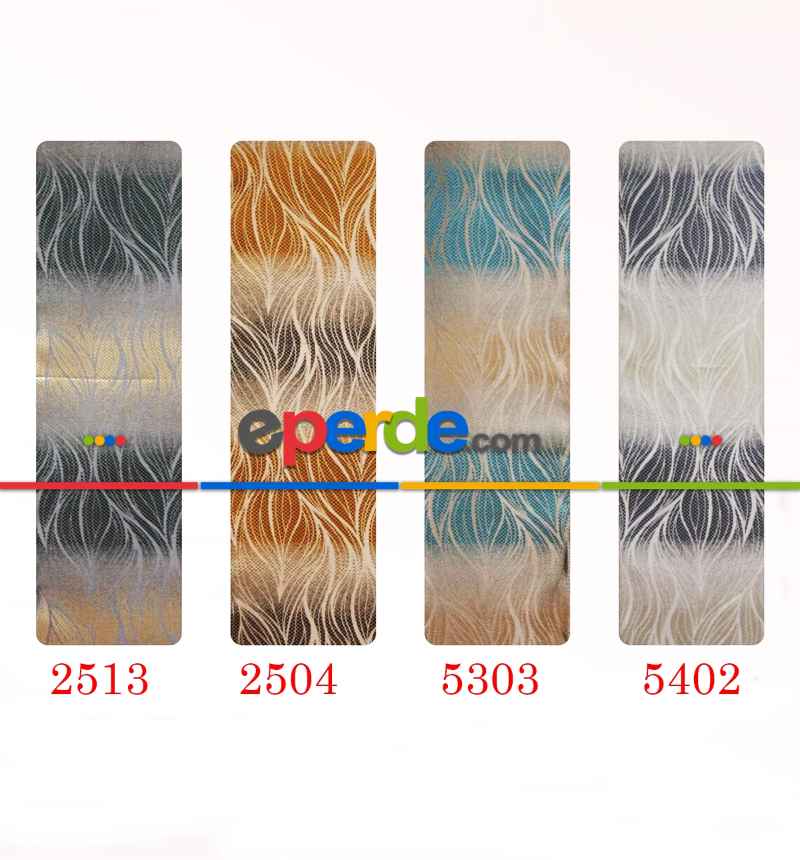 Taç Yaprak Geçiş Renkli Fon Pano Perde 70cm X 290cm 