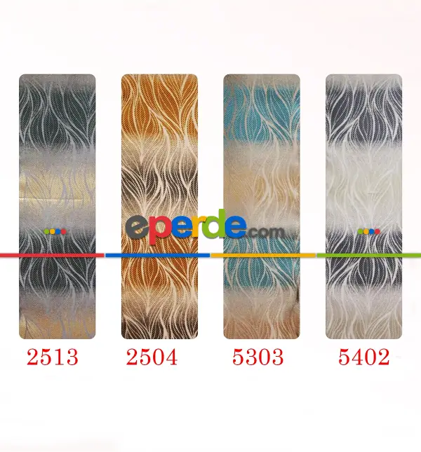 Taç Yaprak Geçiş Renkli Fon Pano Perde 70cm X 290cm 