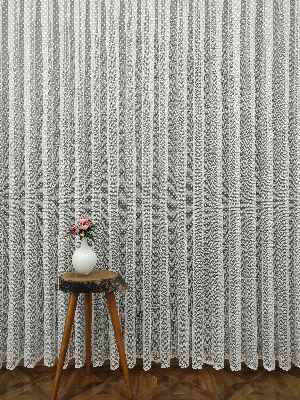 Çocuk Odası Örme Tül- Ekru