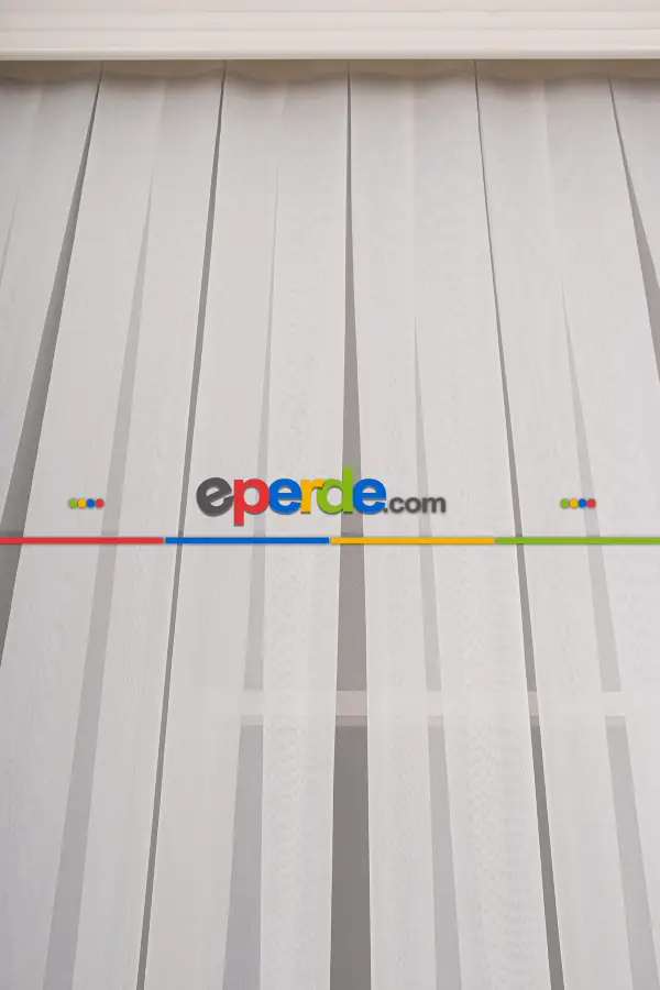 Mutfak - Zümrüt Düz Tül Perde (ekru Renk)- Ekru