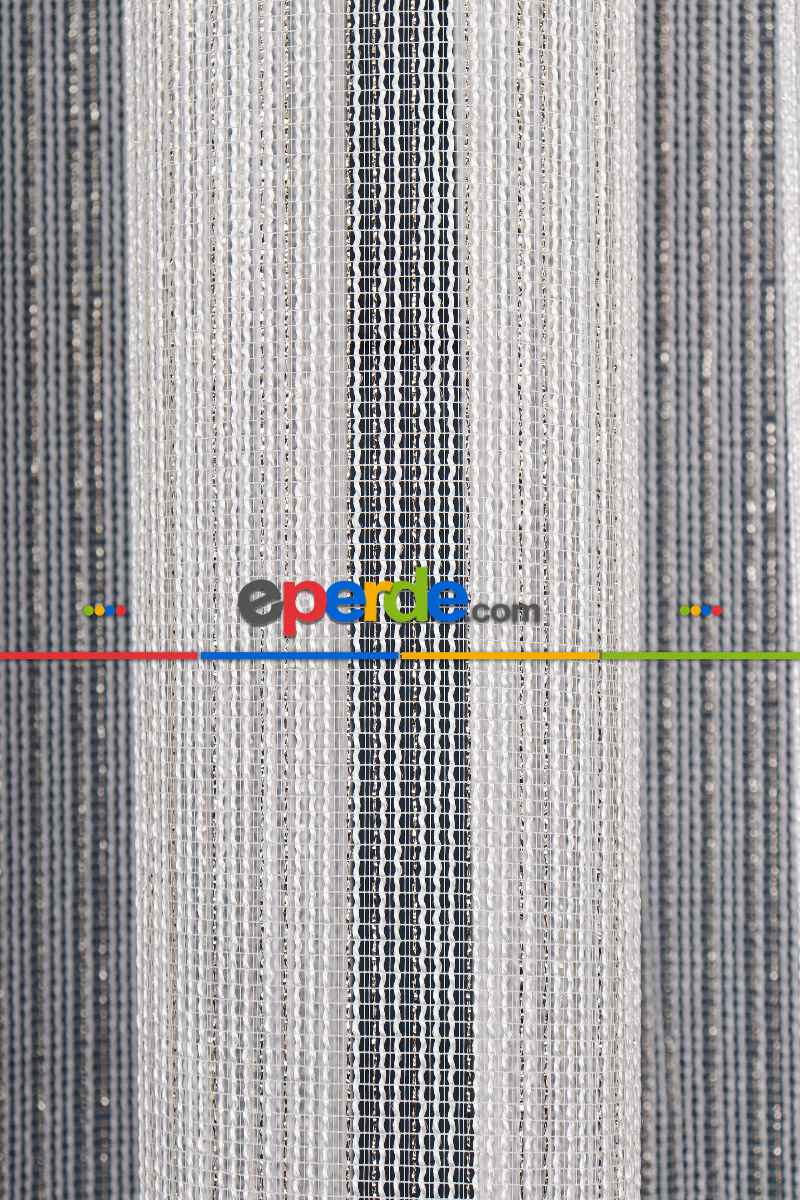 Salon Tül Modelleri - Zümrüt Altın Simli Düz Tül Perde