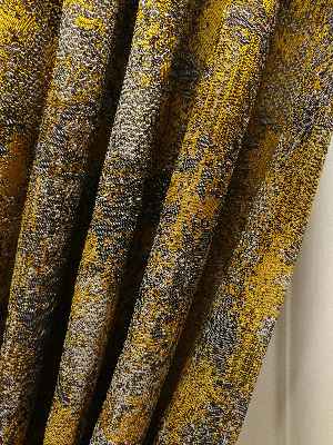 Patine Desenli Jakar Desenli Fon Perde- Gri Sarı