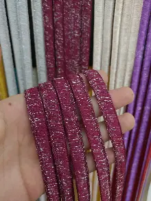 Mutfak İp Perde - Bordo Rengi İp Perde İpek Duble Serisi- Bordo-gümüş