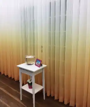 Kız Çocuk Odası Tül Perde- Sarı