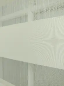 Krem Renk Bambu Zebra Perde (kalın Zeminli)- Krem