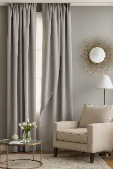 Chester Çift Taraflı Düz Fon Perde - 58 Renk Seçeneği