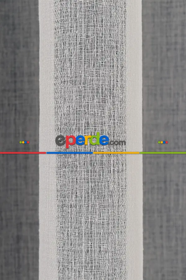 Orjinal Naturel Keten Düz Tül Perde