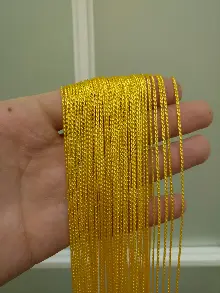 %25 İndirim..ince Zincir Serisi İp Perde (beyaz, Krem, Gri, Kırmızı, Bordo, Siyah, Mavi, Pembe, Sarı)- Sarı