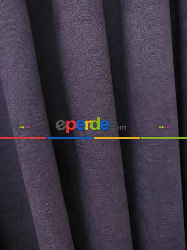 Mor Düz Fon Perde - Mor