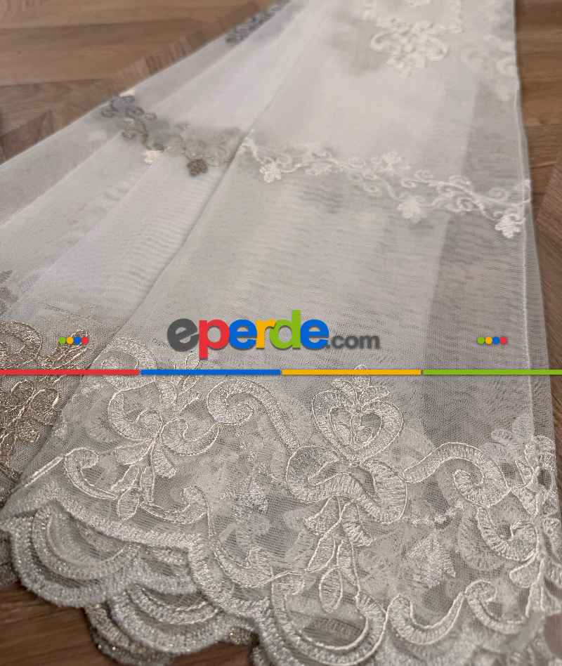 Keten Doğal Dokulu Düz Tül Perde, Ağır Gramajlı Özel Dokuma Premium Seri