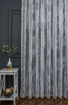 Mini Kare Gold Altın Tasarım Sırma Çizgili Tül