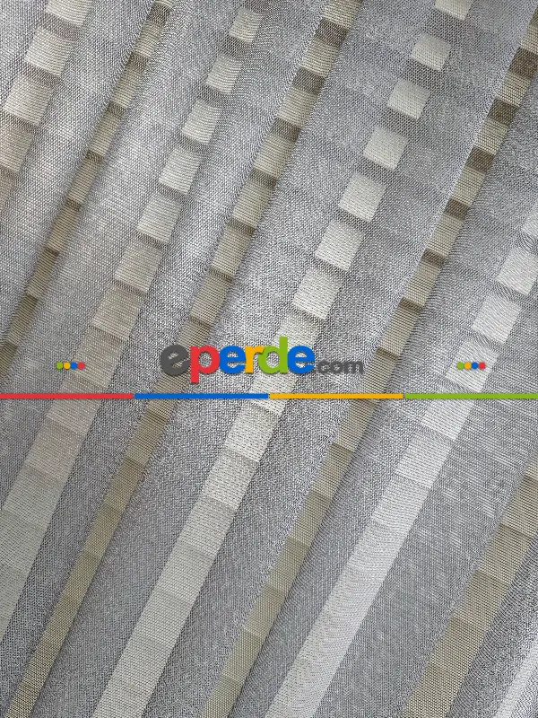 Bebek Odası Tül Perde - Koyu Gri Grek Zemin Düz Tül Perde - Kurşunlu