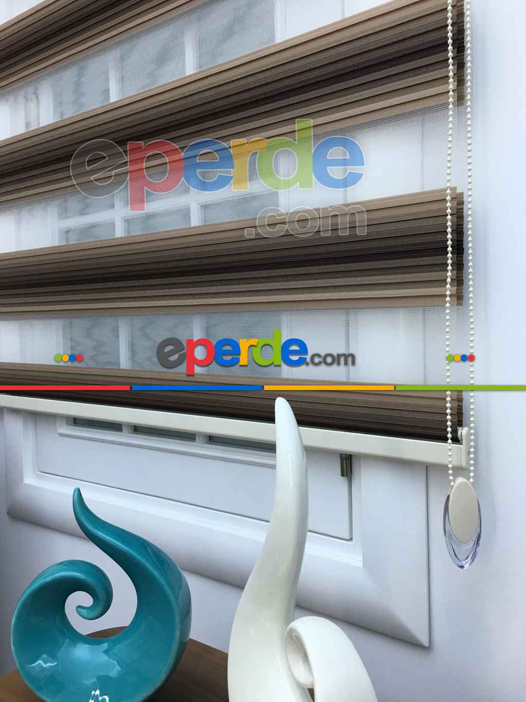 Salon Zebra - Ombre Bhn 005-08- Siyah-Kahve Açık
