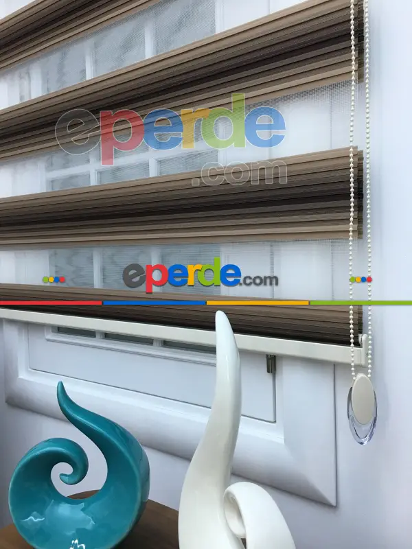 Salon Zebra - Ombre Bhn 005-08- Siyah-Kahve Açık