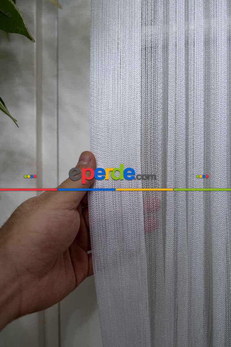 Briz Perde - Ekru Kar Tül Ütü İstemeyen Fantazi Tül